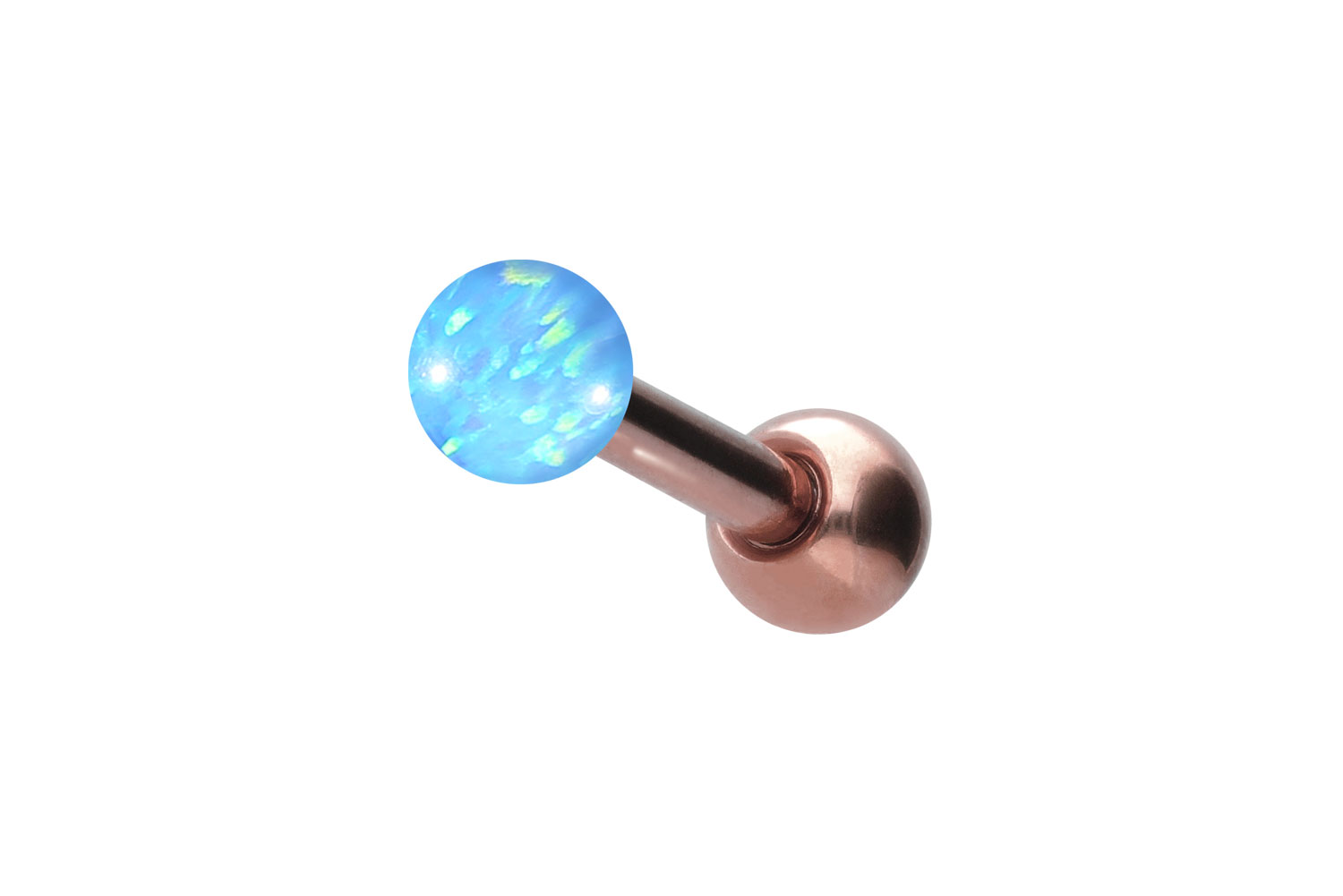 Titan Ohrpiercing SYNTHETISCHER OPAL
